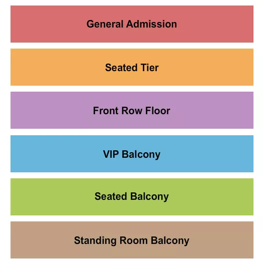 seating chart for Water Street Music Hall - GA/Seated - eventticketscenter.com